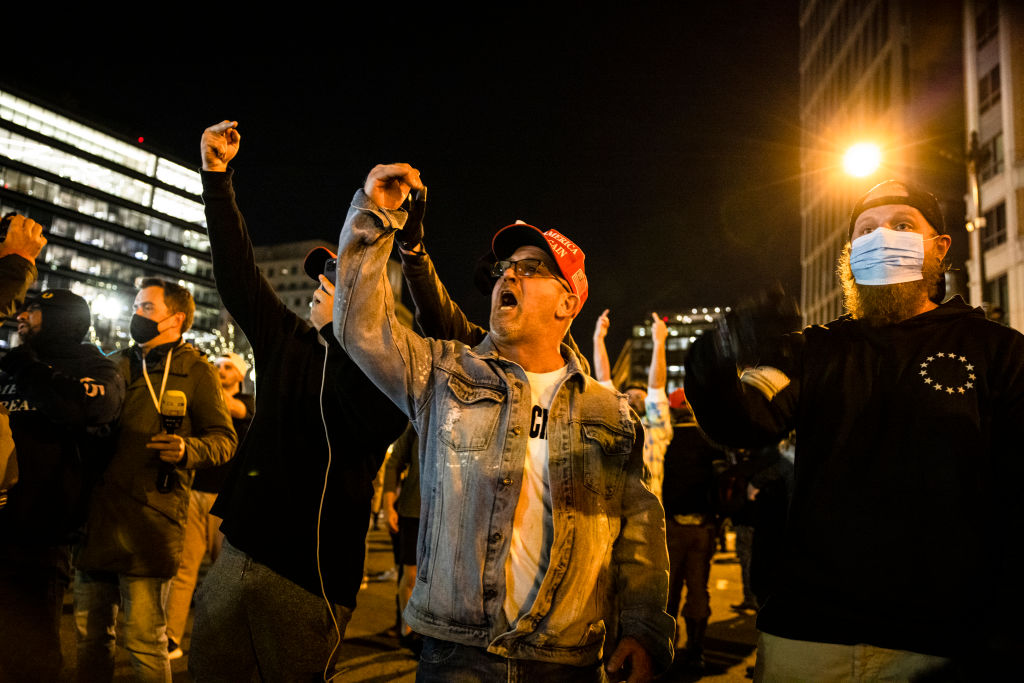 Pro-Trump Right Wing Groups Hold "Million MAGA March" To Protest Election Results