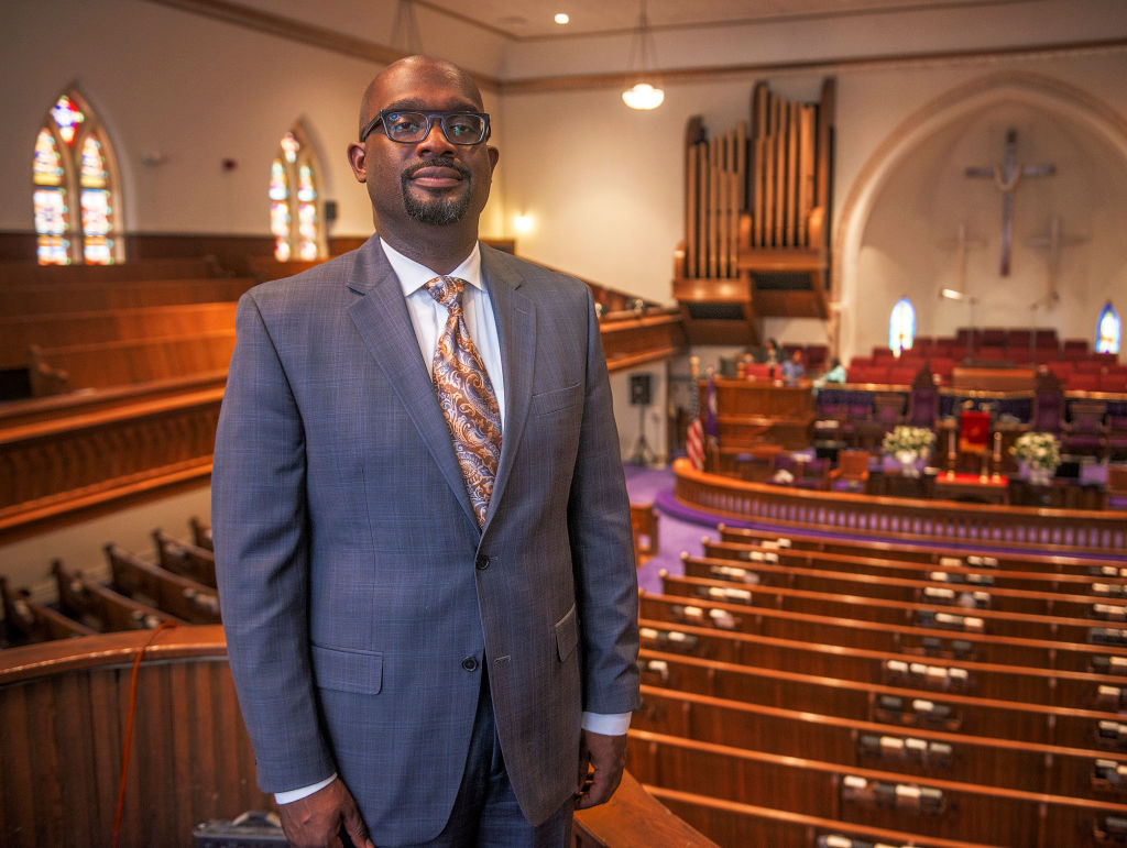 Rev. Bill Lamar, the new pastor of the Metropolitan AME Church, a 150 year old African American congregation that is located in the heart of the nations capitol in Washington, DC.