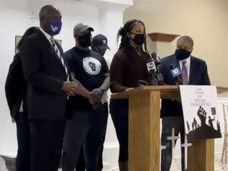 Andre Hill family press conference with Ben Crump