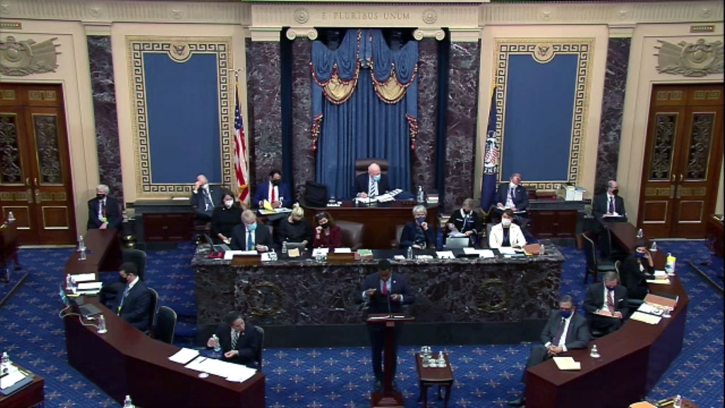 Second Impeachment Trial Of Donald J. Trump Continues In Senate