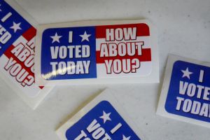 "I Voted" stickers for upcoming elections