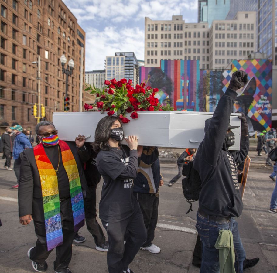 Protest in Minneapolis ahead of George Floyd murder trial