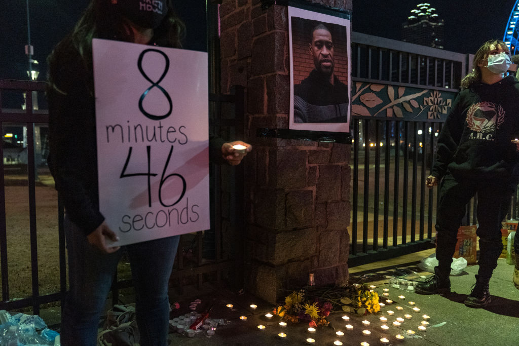 Rally And Vigil Held For George Floyd As Derek Chauvin Trial Begins