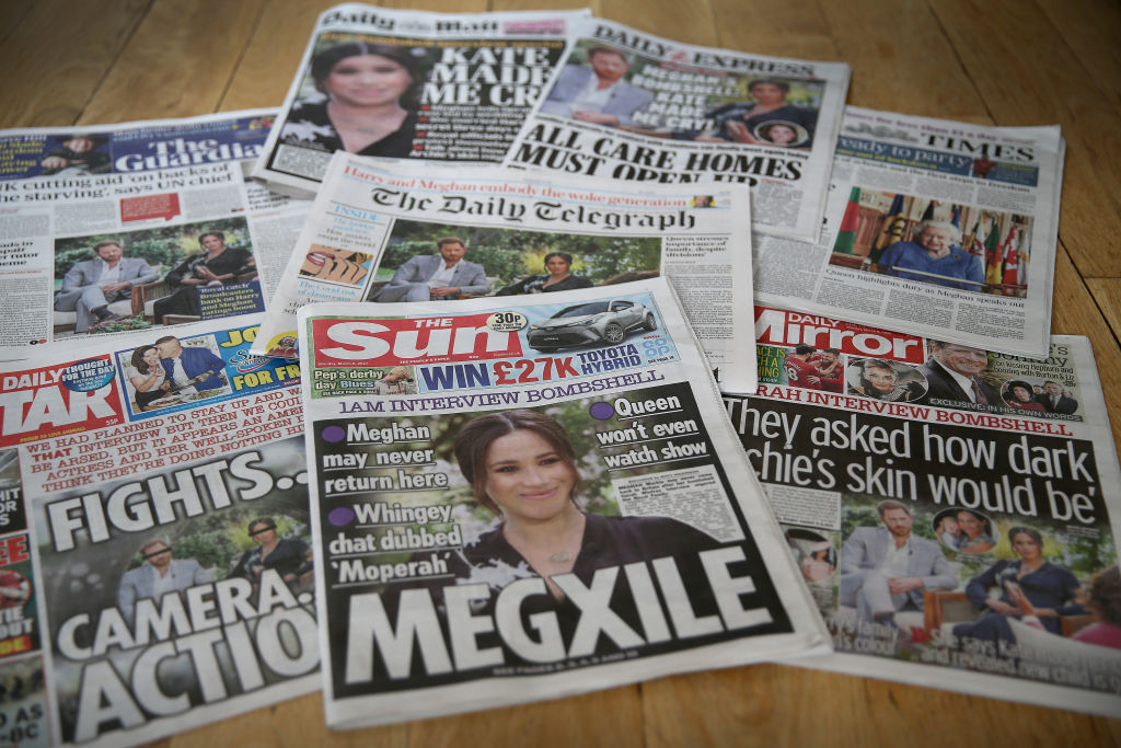 UK Newspapers React To The Duke And Duchess Of Sussex Interview With Oprah Winfrey