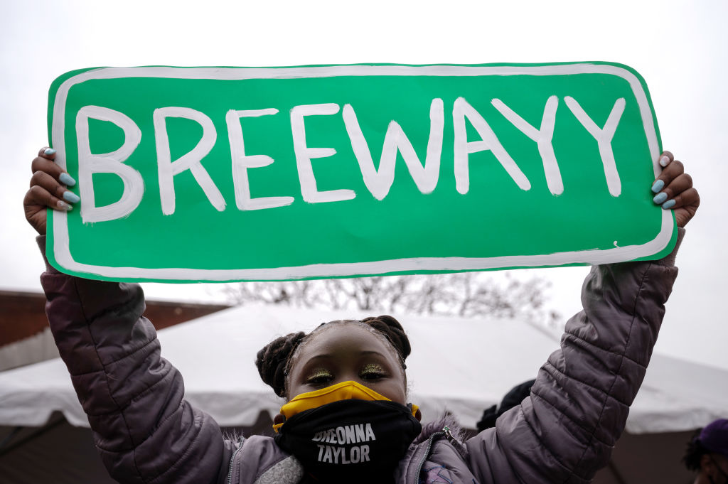 One Year Anniversary Of The Killing Of Breonna Taylor Marked By Protests