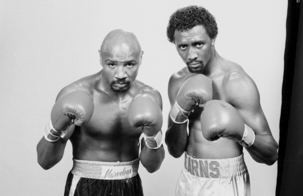 Thomas Hearns and Marvin Hagler portrait
