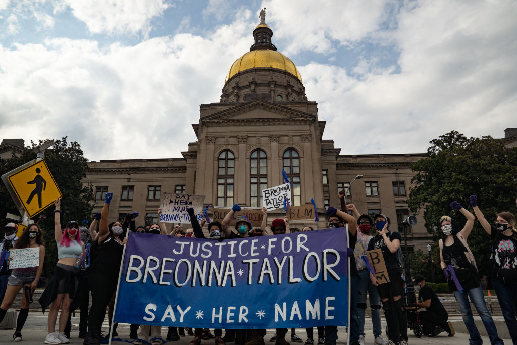 One Year Anniversary Of The Killing Of Breonna Taylor Marked By Protests