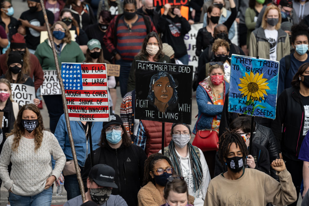 One Year Anniversary Of The Killing Of Breonna Taylor Marked By Protests