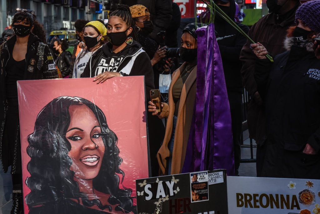 One Year Anniversary Of The Killing Of Breonna Taylor Marked By Protests