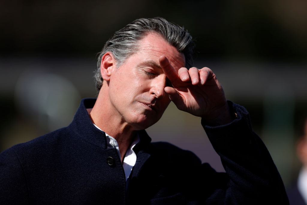 California Governor Gavin Newsom Visits Reopened Elementary In Palo Alto
