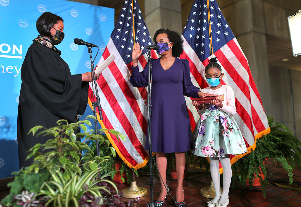 Kim Janey Is Sworn In As Acting Mayor of Boston