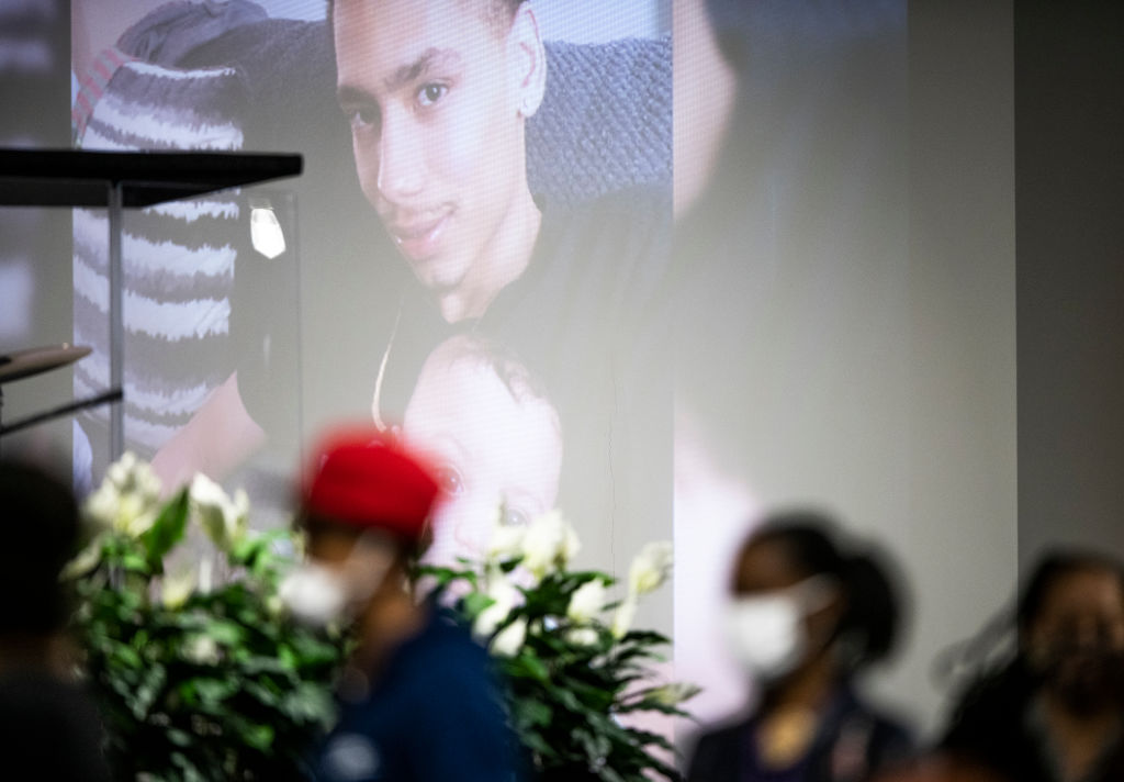 Public Viewing Held For Daunte Wright In Minneapolis