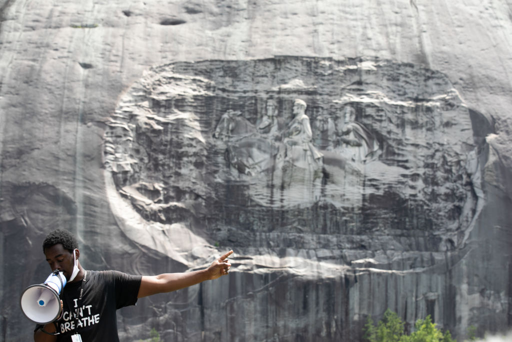 Black Lives Matter Holds Protest Over Recent Police Killings In Stone Mountain, Georgia