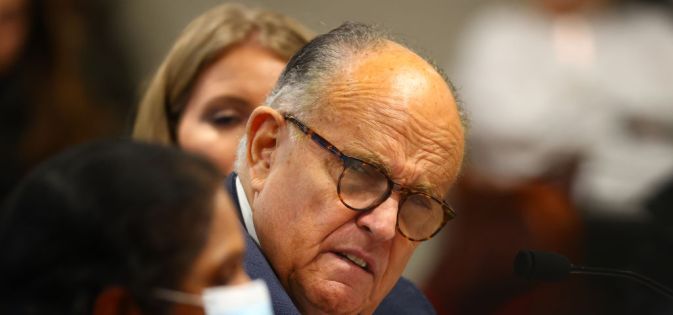 Rudy Giuliani Appears Before Michigan State Legislature's House Oversight Committee