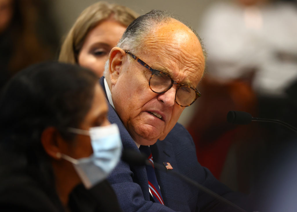 Rudy Giuliani Appears Before Michigan State Legislature's House Oversight Committee