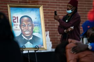 Candlelight Vigil Held For Ahmaud Arbery On The One Year Anniversary Of His Death
