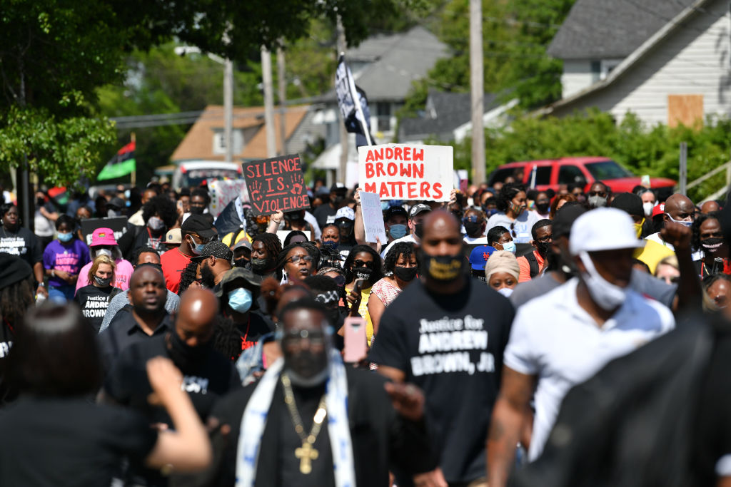 Protest after killing of Andrew Brown Jr. in North Carolina