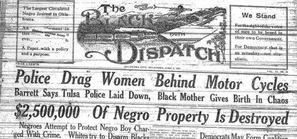 The Black Dispatch Front Page, June 1, 1921