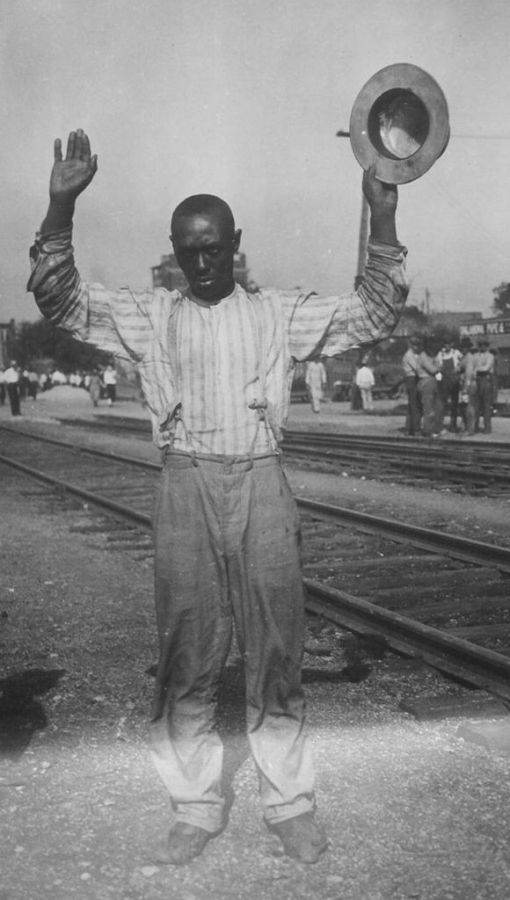A Black Man Surrenders During The Tulsa Race Massacre