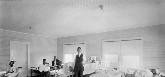 Patients recovering from Effects of Race Riot of June 1st,, American Red Cross Hospital, Tulsa, Oklahoma, USA, American National Red Cross Photograph Collection, November 1921
