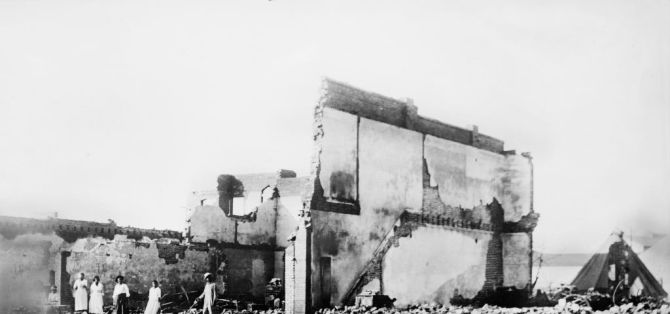 Woods Building after Race Riots, Tulsa, Oklahoma, USA, American National Red Cross Photograph Collection, June 1921