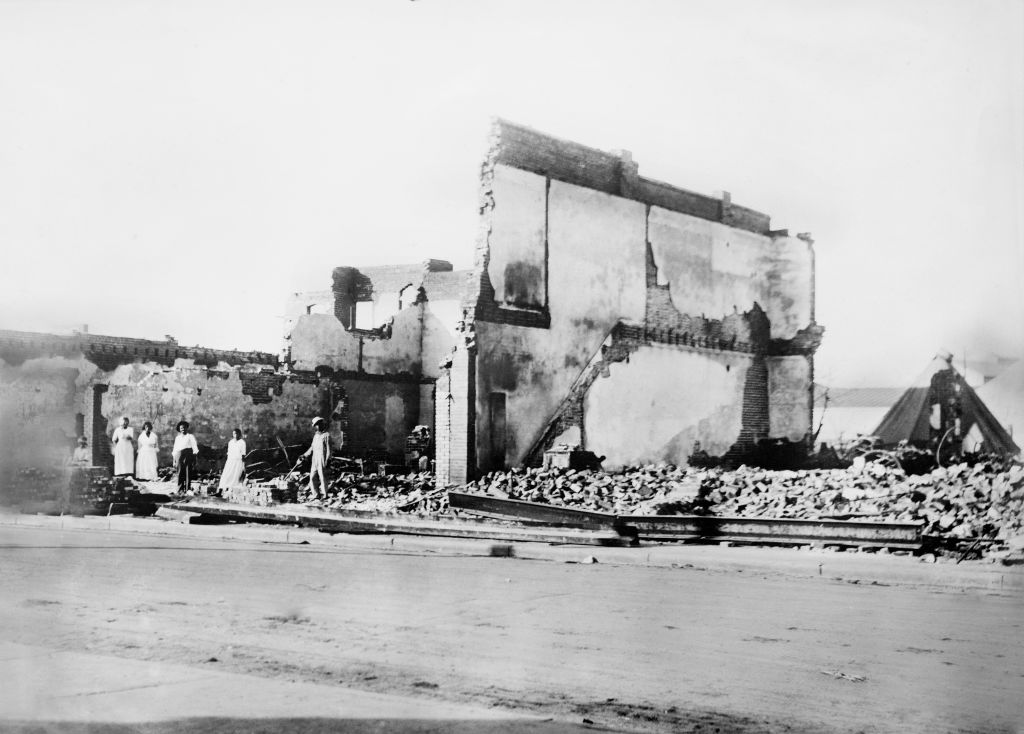 Woods Building after Race Riots, Tulsa, Oklahoma, USA, American National Red Cross Photograph Collection, June 1921
