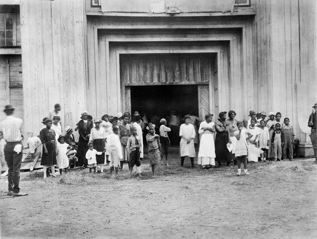 Entrance to Refugee Camp on Fair grounds after Race Riot, Tulsa, Oklahoma, USA, American National Red Cross Photograph Collection, June 1921