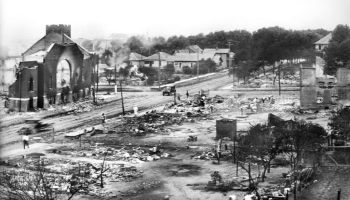 Part of Greenwood District burned in Race Riots, Tulsa, Oklahoma, USA,American National Red Cross Photograph Collection, June 1921
