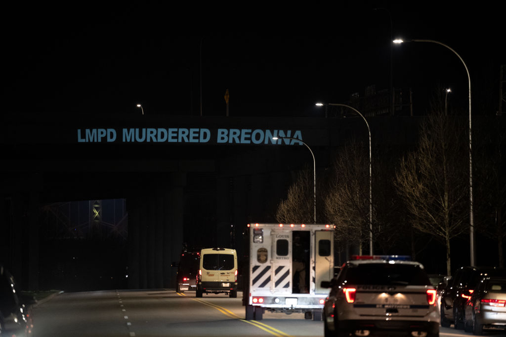 One Year Anniversary Of The Killing Of Breonna Taylor Marked By Protests