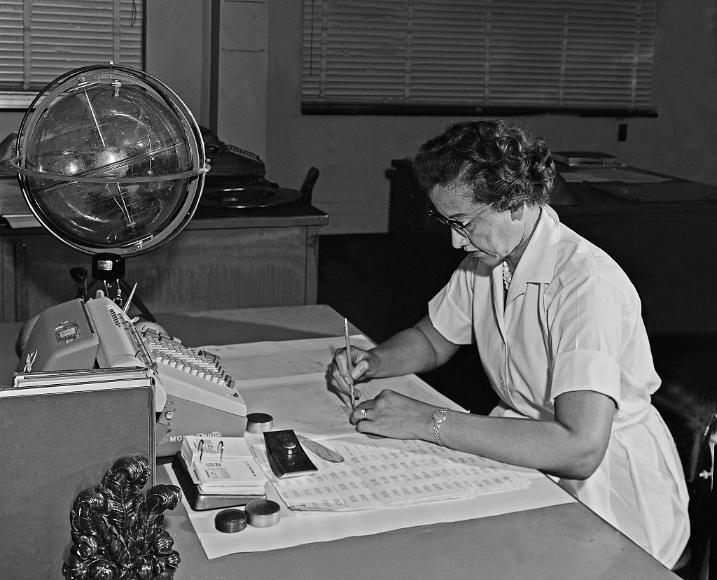 Katherine Johnson At Work