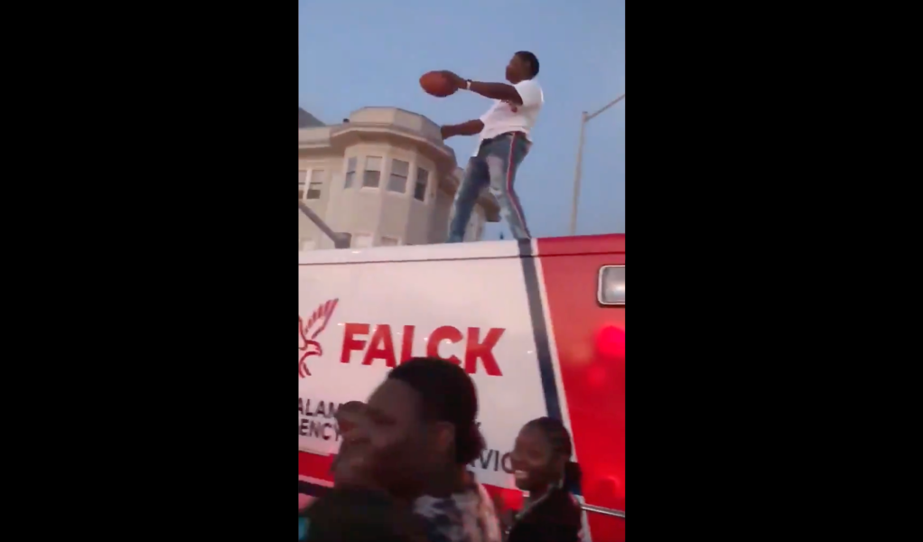 Juneteenth twerking on Oakland ambulance video