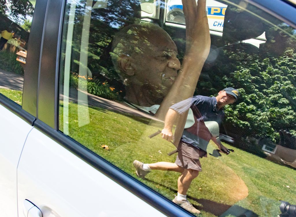 Bill Cosby Comes Out Of His Home To Talk To The Press With His Attorneys After Being Released From Prison In Pennsylvania