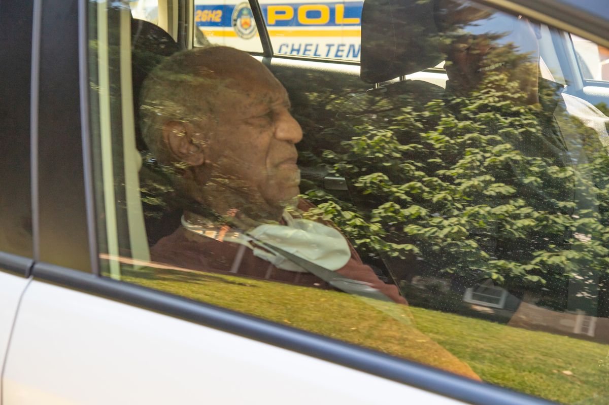 Bill Cosby Comes Out Of His Home To Talk To The Press With His Attorneys After Being Released From Prison In Pennsylvania