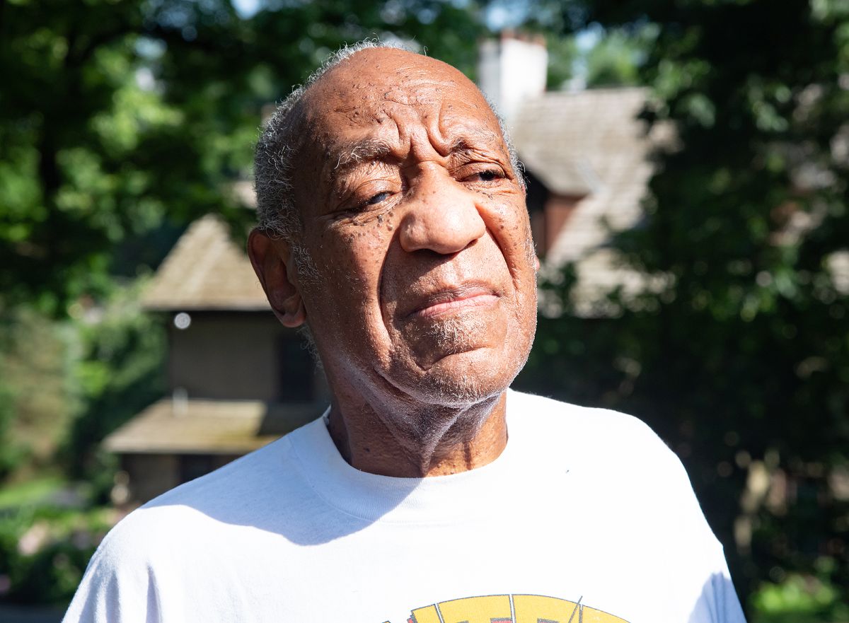 Bill Cosby Comes Out Of His Home To Talk To The Press With His Attorneys After Being Released From Prison In Pennsylvania