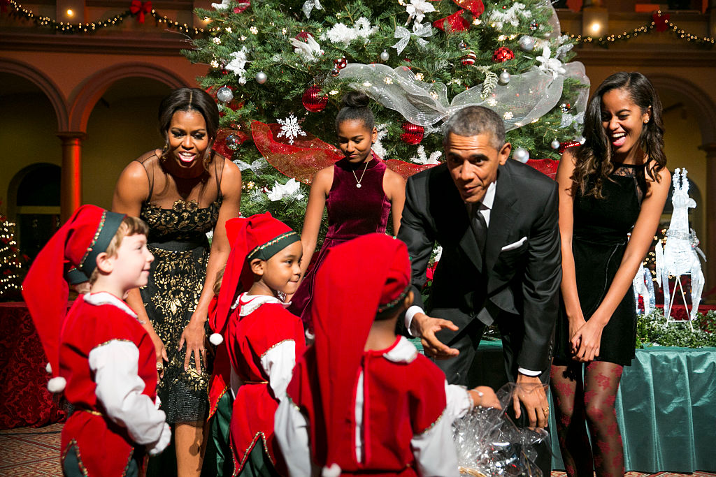 DC: Obama Family Attends "Christmas In Washington" Performance
