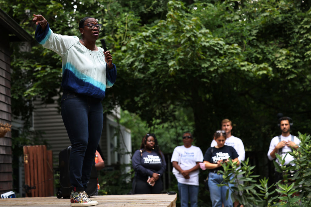 Nina Turner Campaigns Ahead Of Special Democratic Primary In Ohio's 11th Congressional District
