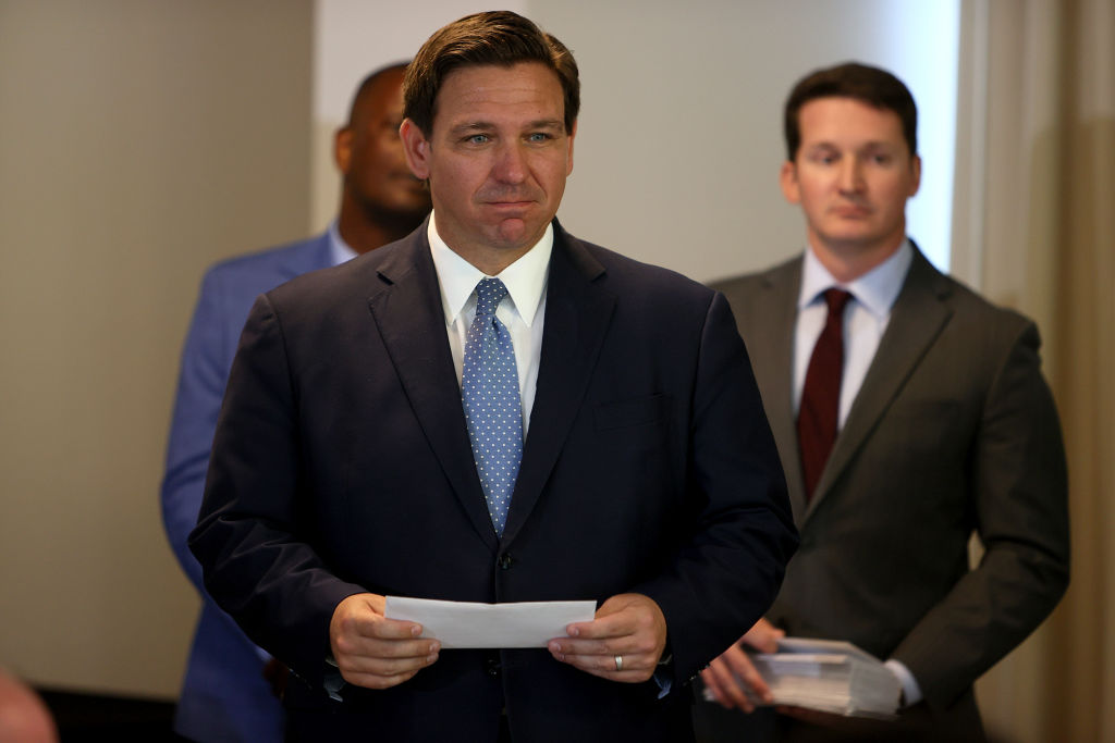 Florida Governor Ron DeSantis Holds News Conference In Surfside