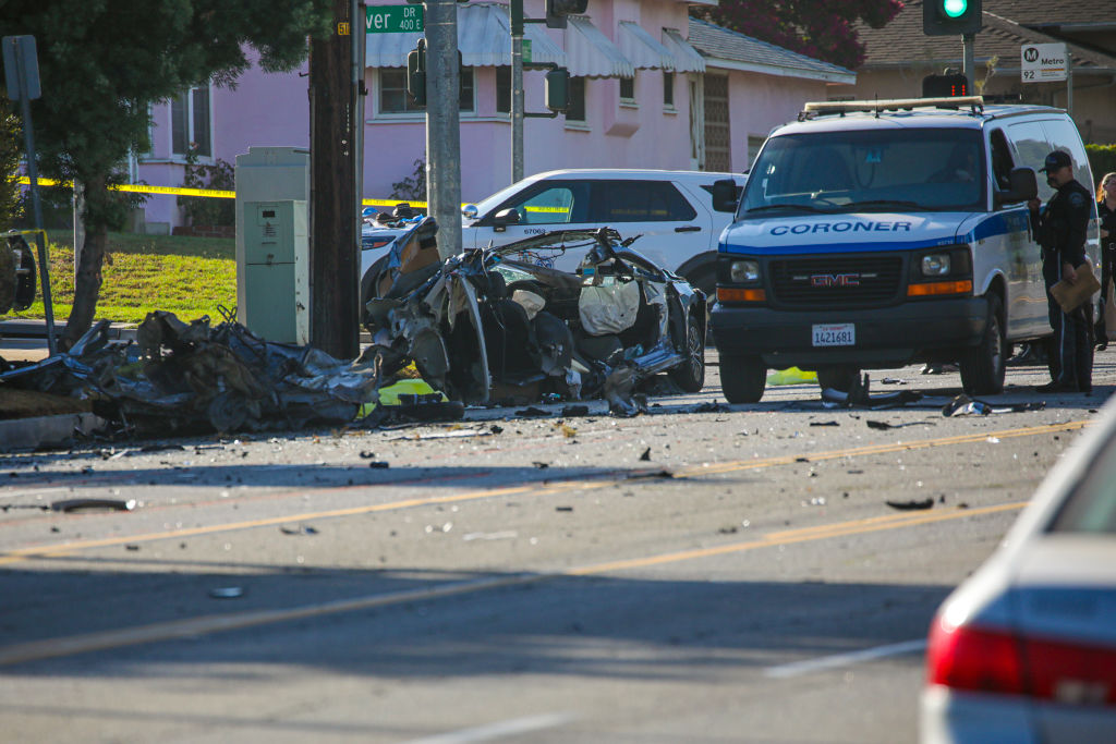 Three killed in a fiery crash in Burbank.
