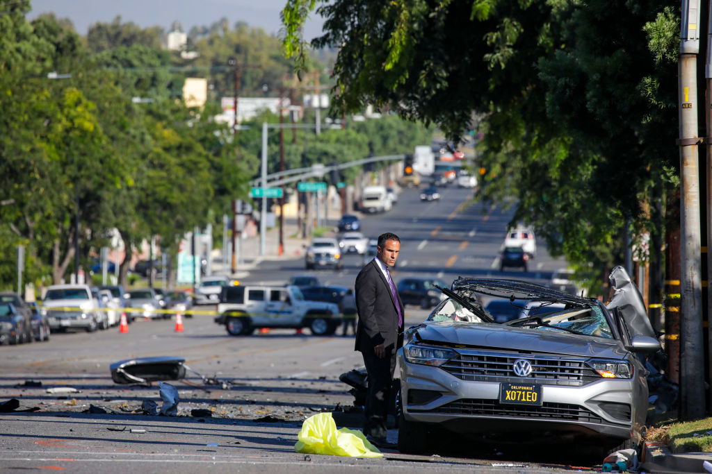Three killed in a fiery crash in Burbank.