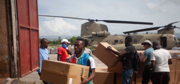 Humanitarian Aid Arrives In Haiti After 7.2 Quake And Tropical Storm