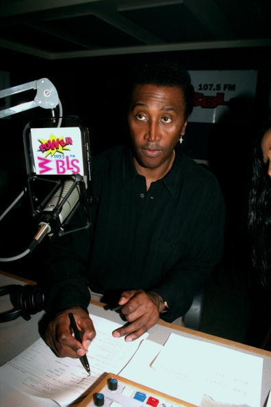 Frankie Crocker at WBLS Studio where he broadcasts his show.