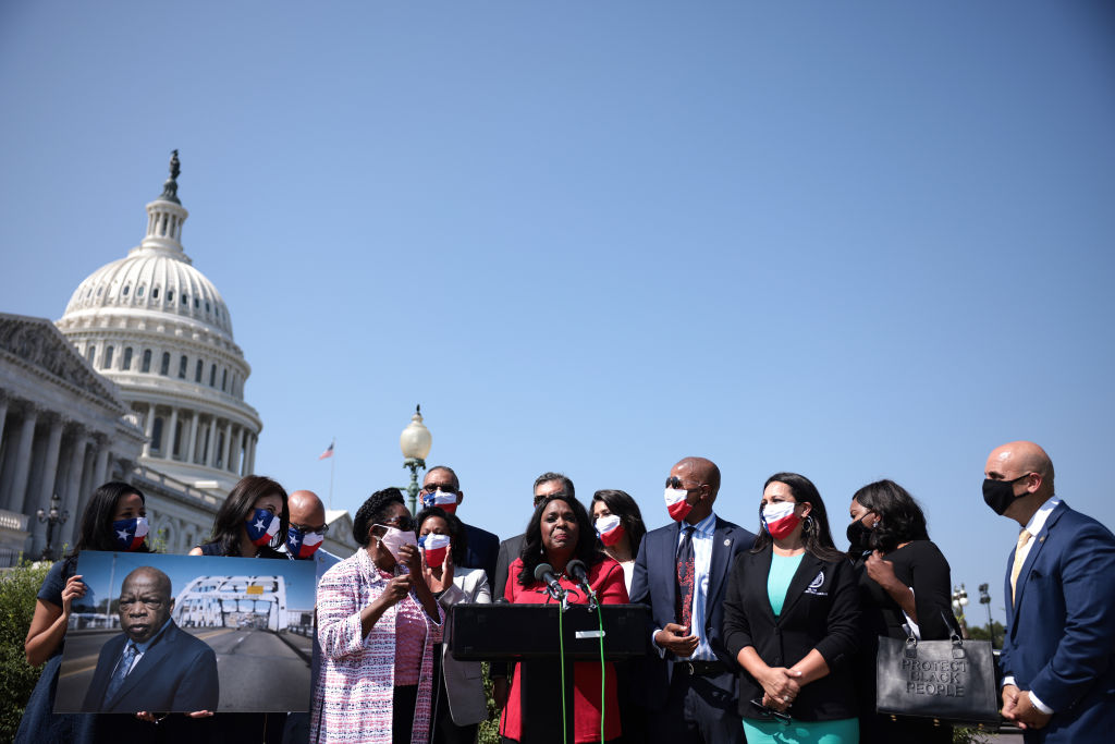 Texas Democrats Speak To The Press On Need To Pass John Lewis Voting Rights Advancement Act