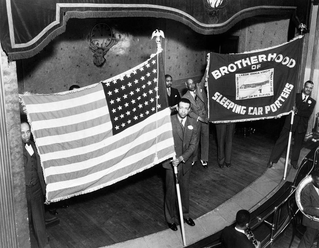 Black Sleeping Car Porters Union W/Banne