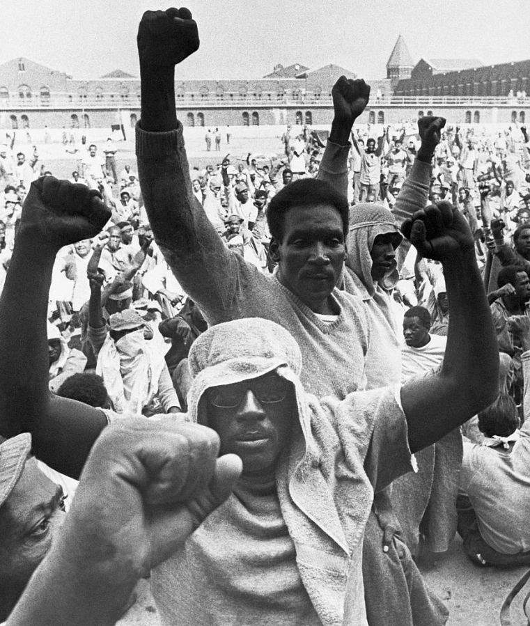 Rioting Inmates at Attica State Prison
