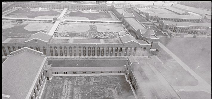 Aerial View of Attica Prison During Riots
