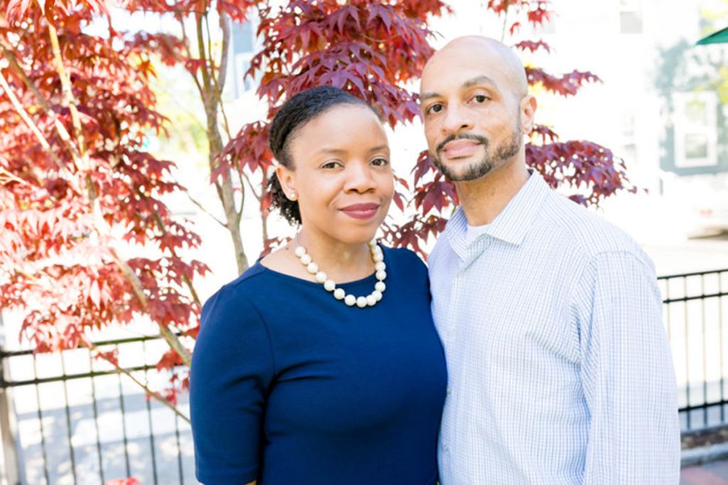 Reverend Manikka Bowman and Jeff Myers, Black couple racially profiled at Connors Farm apple orchard in Danvers, Massachusetts