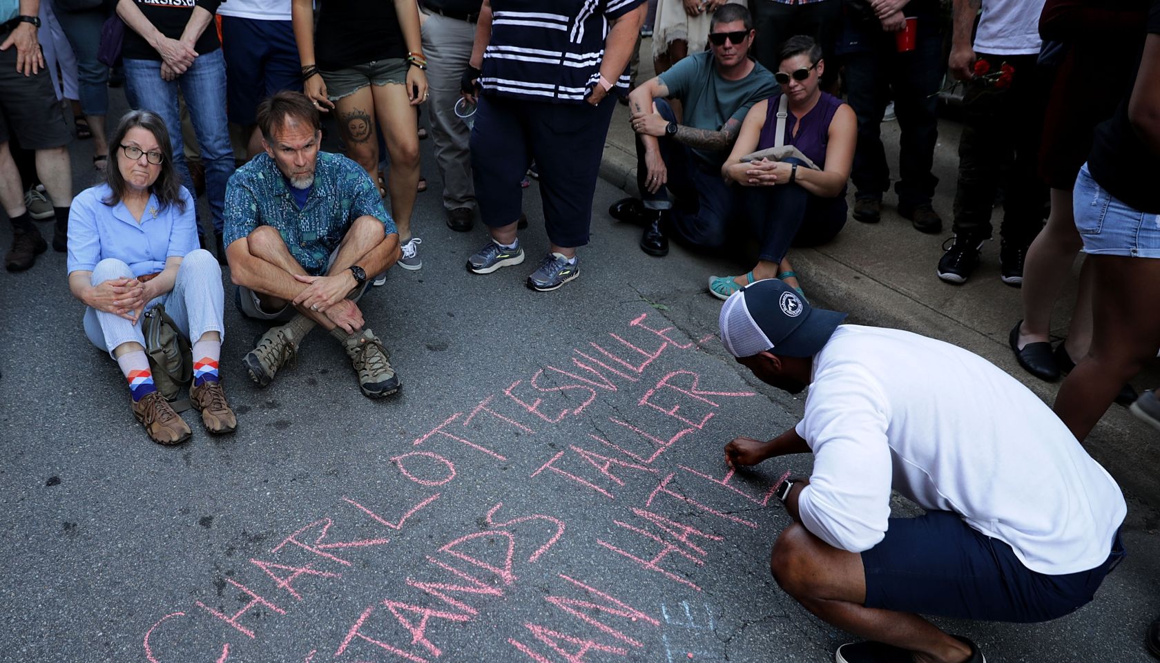 Community Of Charlottesville Mourns, After Violent Outbreak Surrounding Saturday's Alt Right Rally