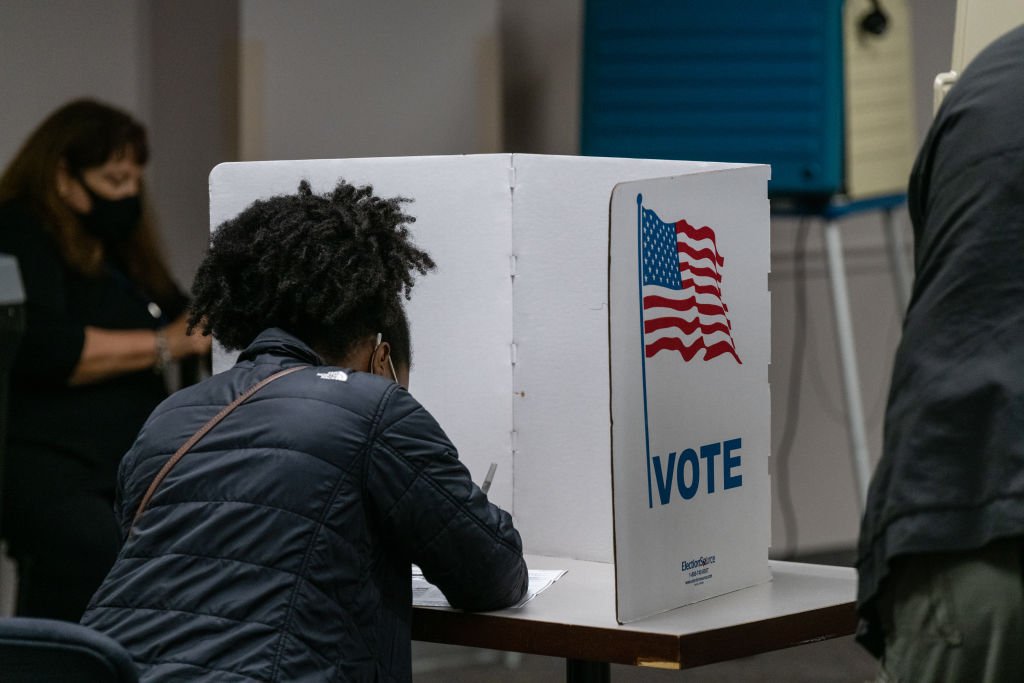 Early Voters Cast Ballots In Virginia Governor Election