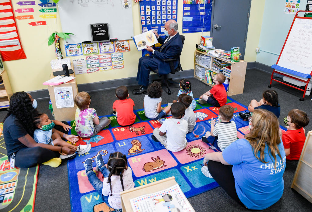 Senator Bob Casey Visits Pre-K Students At YMCA In Reading Pennsylvania