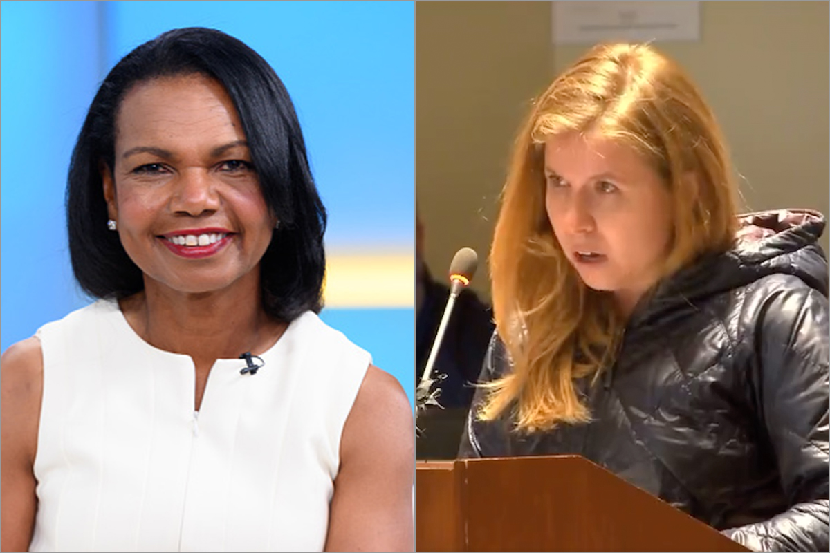 condoleezza rice and loudoun school board anti-crt mother